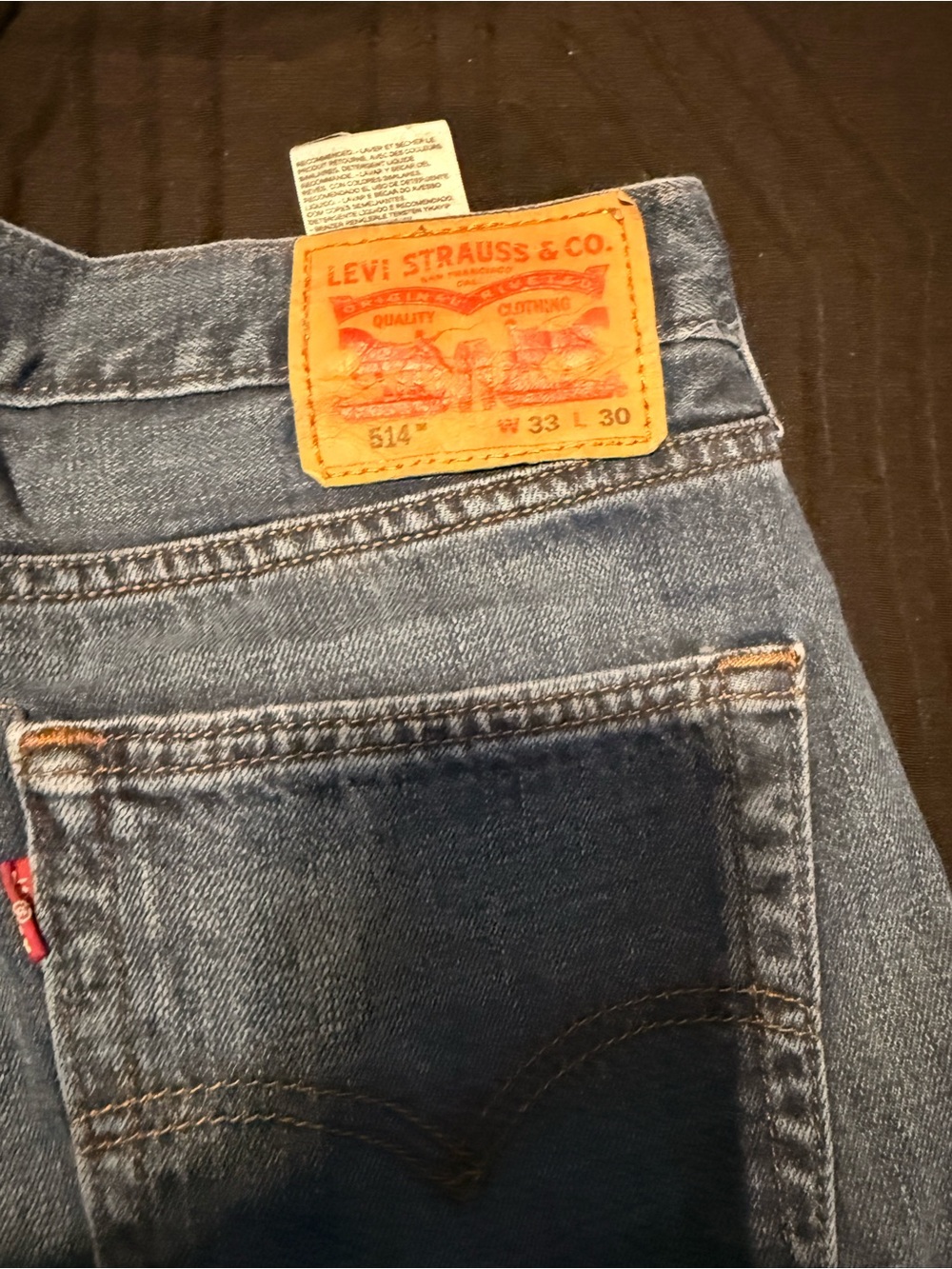 Levi's Straight Leg Jeans - Faded Light Blue 514 - Picture 3 of 8